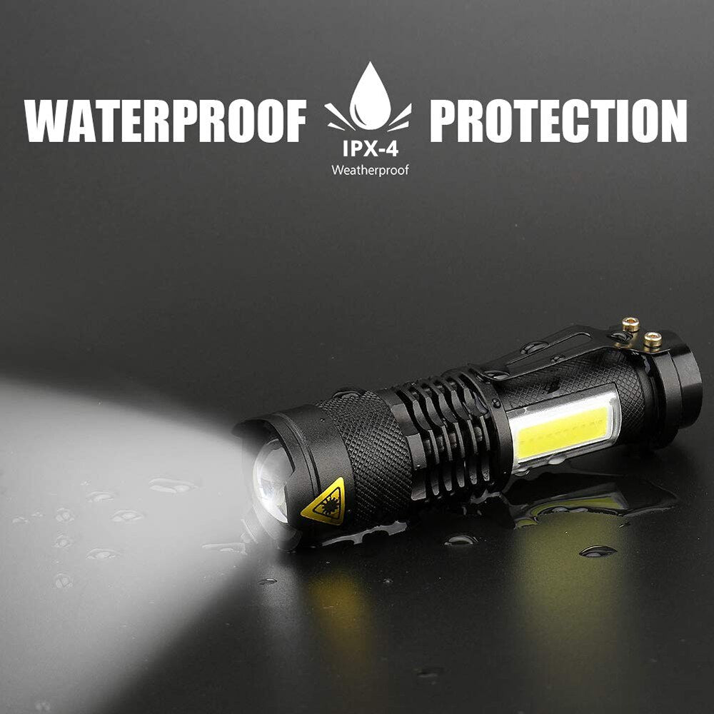 4000LM Waterproof Flashlight Built in Battery USB Charging - OL In 1 Mart