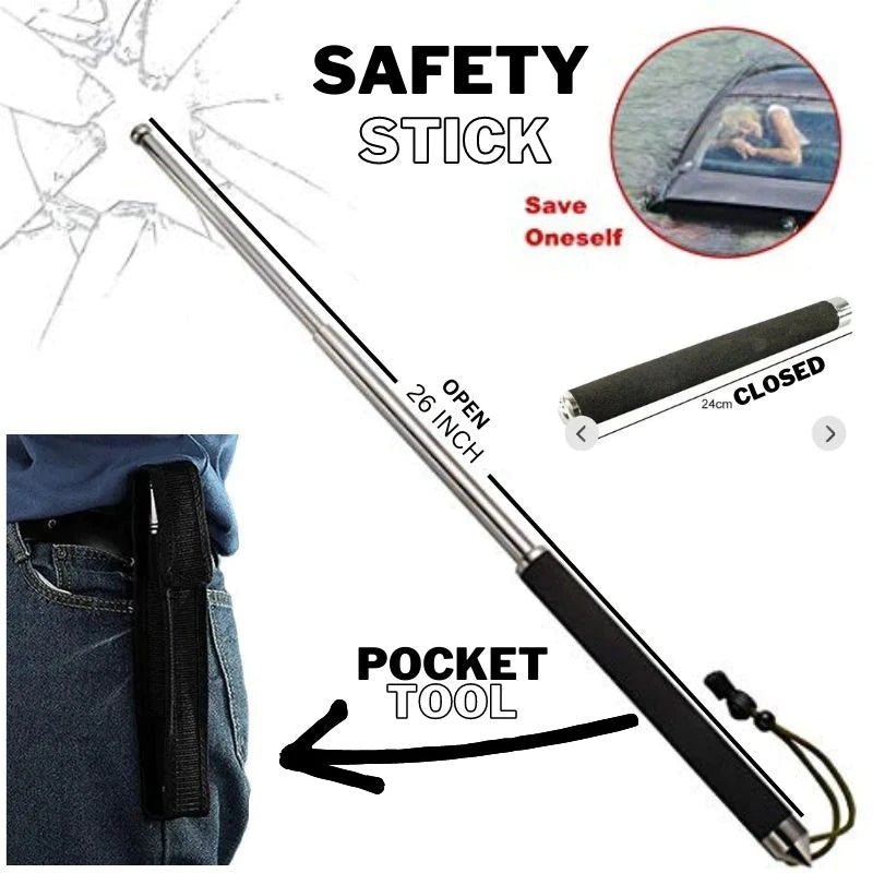 Self Defence Tactical Rod (Heavy Metal and Extendable) - OL IN 1 MART