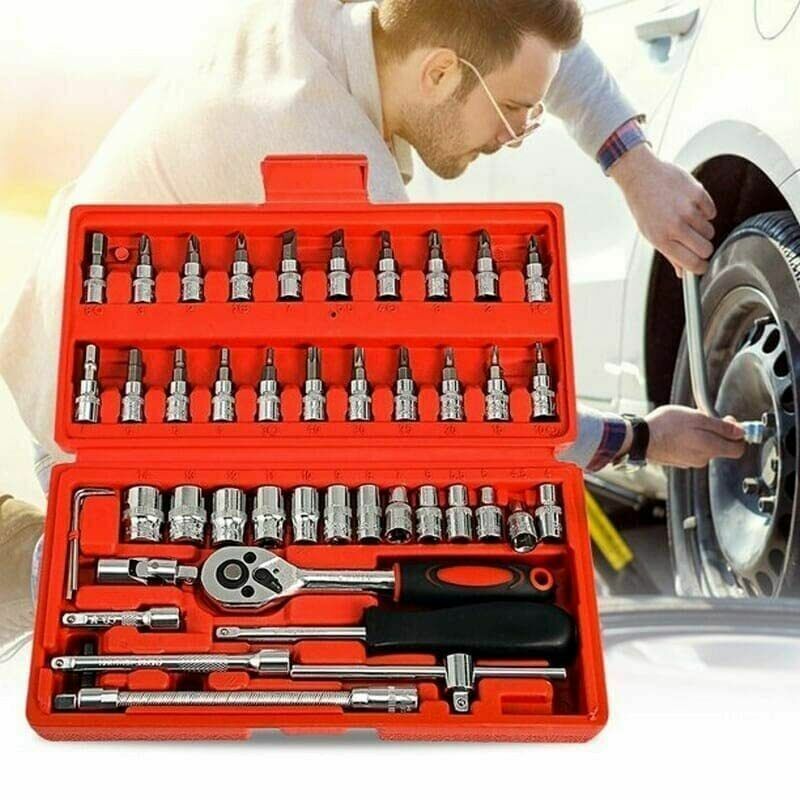 Tools Kit Screwdriver Socket Set of 46 Pcs - OL IN 1 MART