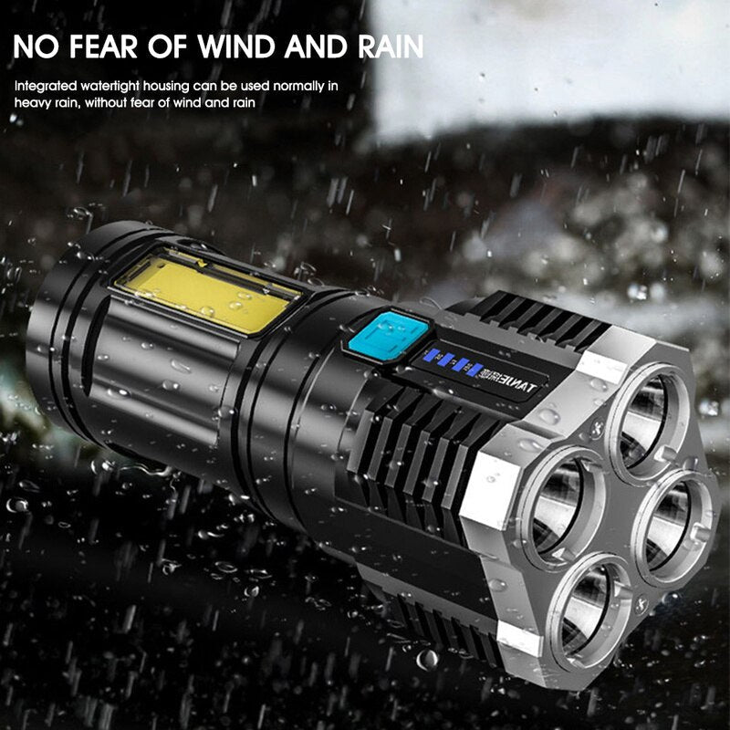 USB Rechargeable Led Torch - Indian Torch